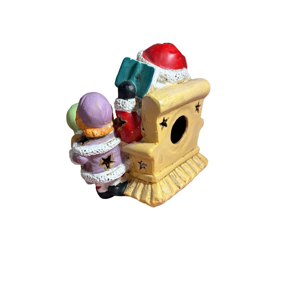 Vintage 1994 Artmark Stories With Santa Ceramic Night Light Christmas Children‎ - Picture 5 of 14